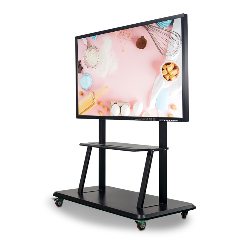 Televisor LCD multitoque de 65 polegadas com tela plana interativa para ensino