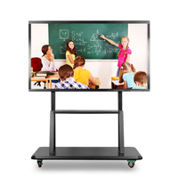 Lousa interativa para sala de aula com tela sensível ao toque de LED de 75 polegadas