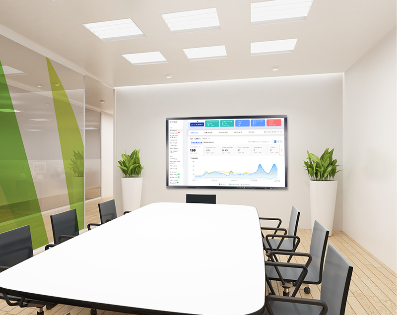 Quadro branco interativo opcional 4K UHD para escritório e conferência 